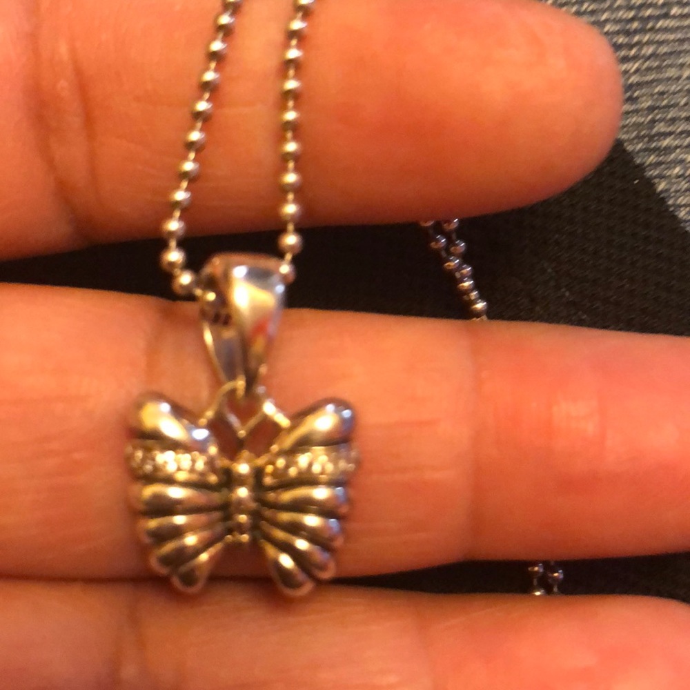 Butterfly Lagos necklace sterling silve